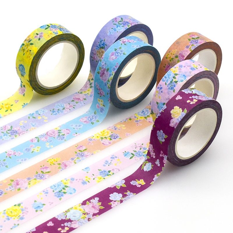 Japanese masking Paper tape Custom Printing Color Decoration Craft Washi Tape