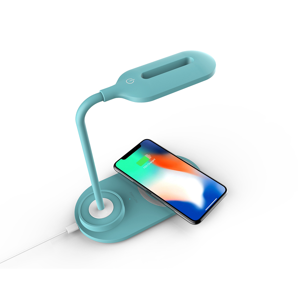 Foldable Wireless Charging Led Desk led light Rechargeable Qi Wireless Charger Table Office Reading Touch Dimmer Lamps
