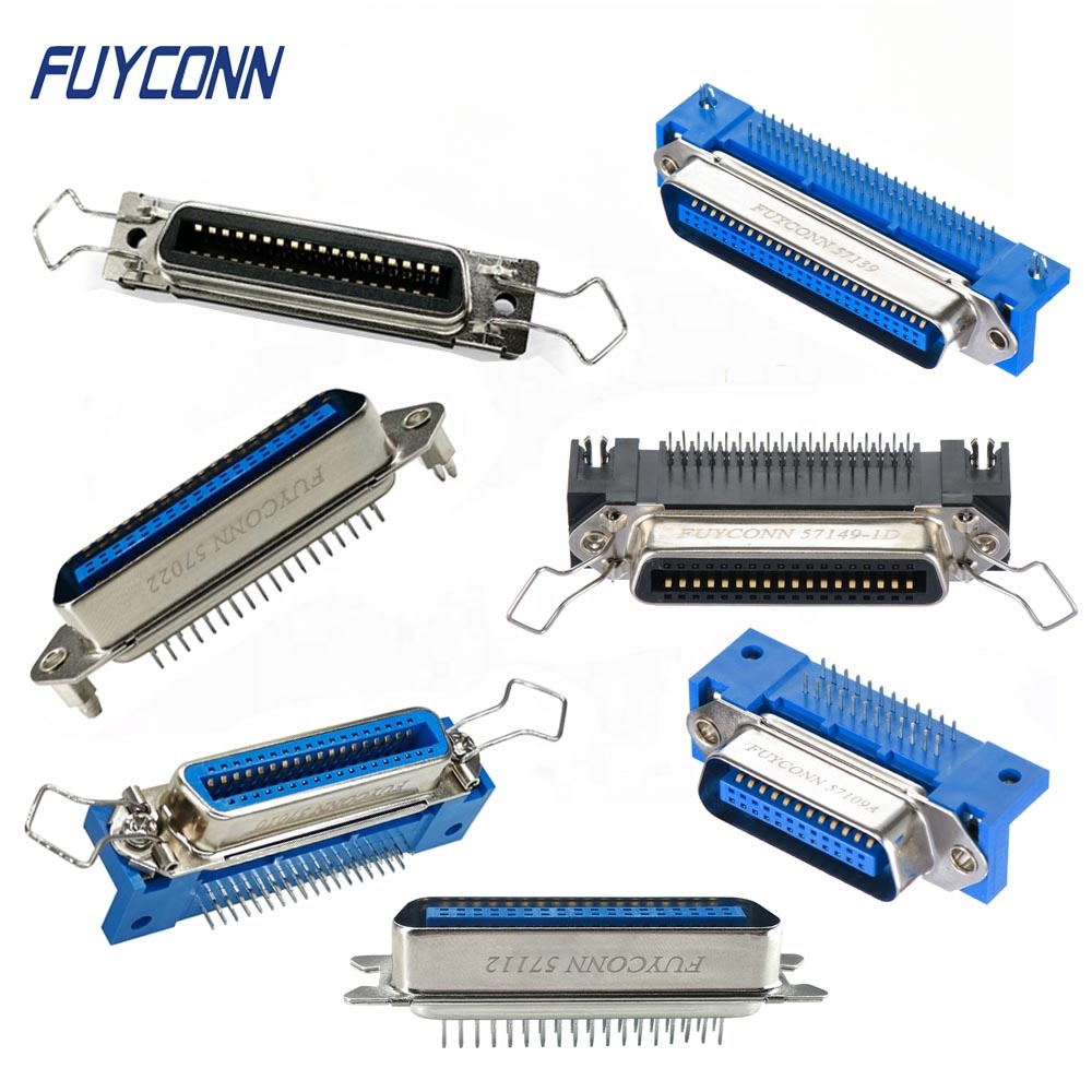 57 CN 14 24 36 50 Pin Centronics разъем, правый угол "папа" PCB Женский или Мужской Разъем centronic