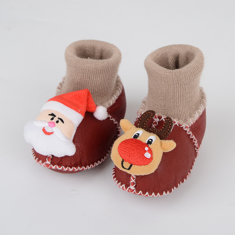 wholesale china soft pu leather casual first walker boy and girl baby sock shoes