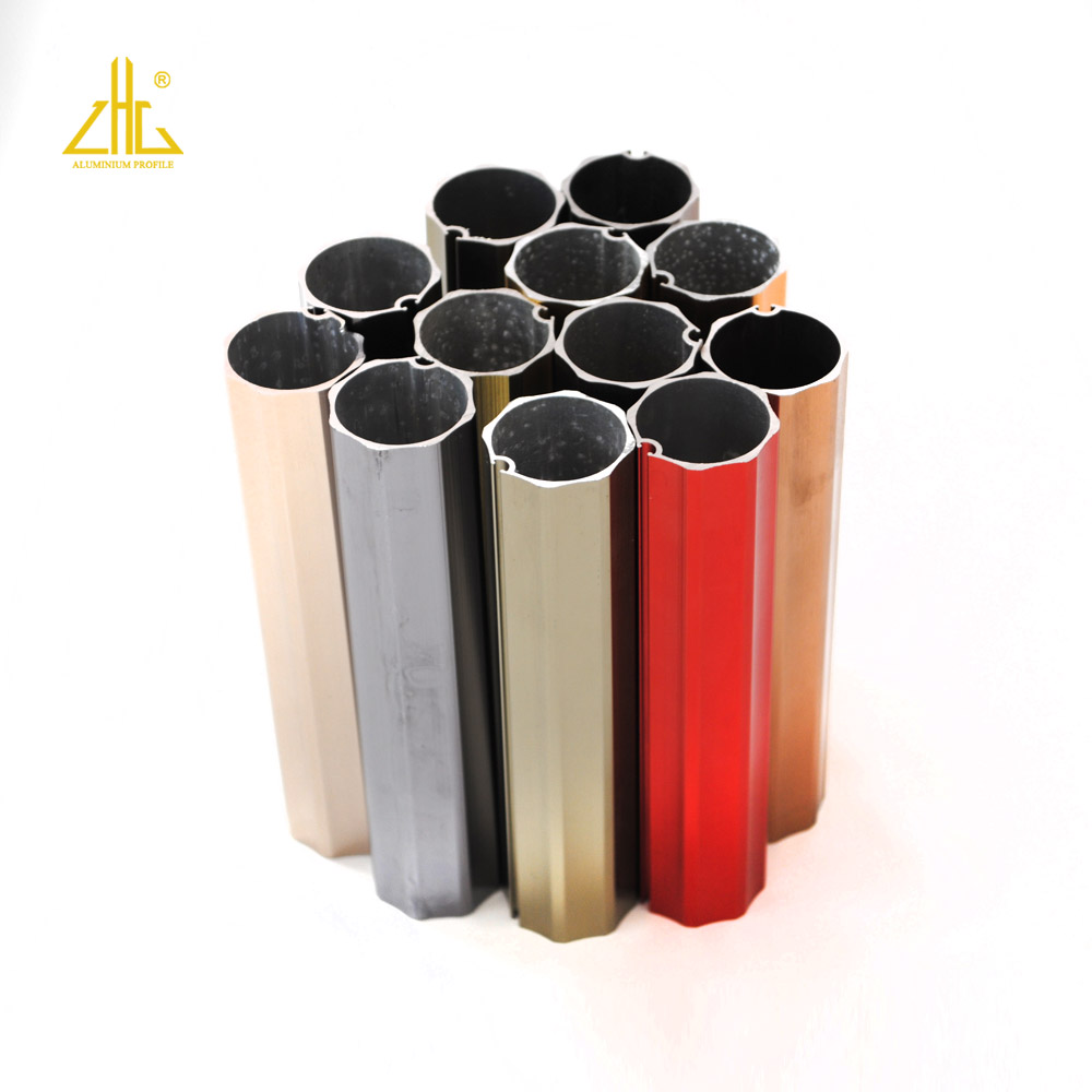 ASTM 6061 3003 2024 7075 T6 цветная рифленая восьмиугольная анодированная алюминиевая трубка/алюминиевая трубка