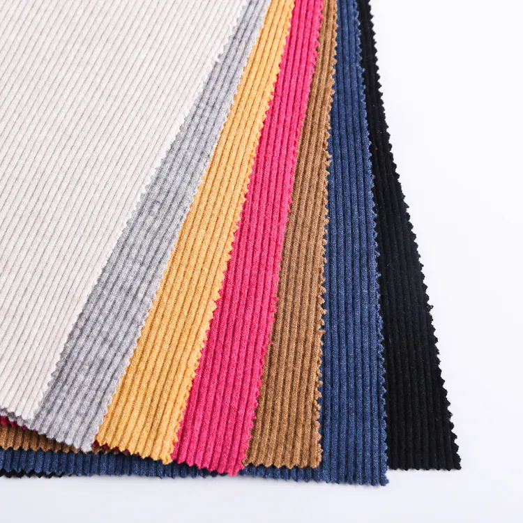 Fabric Polyester Rayon Nylon Heavier 2*2 Rib for Women Sweater