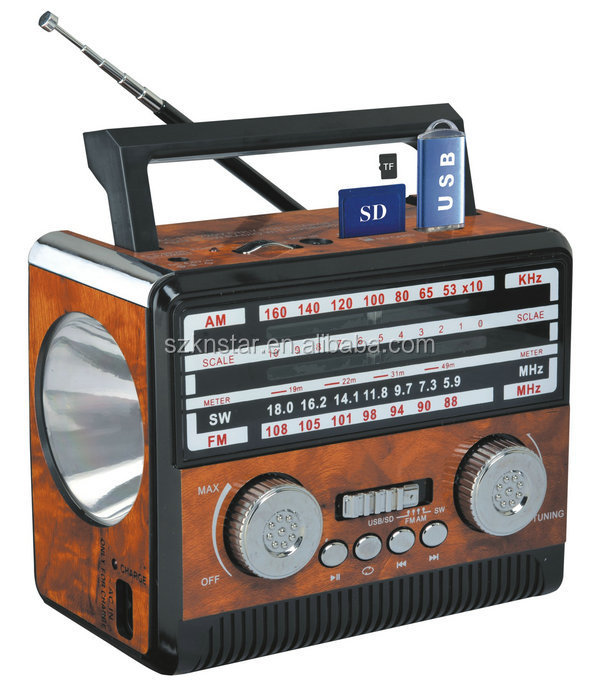 Портативный по низкой цене FM AM SW 3 диапазона USB/SD/TF слот bluetooth беспроводной MP3-плеер радио приемник с фонариком FP-1360BT