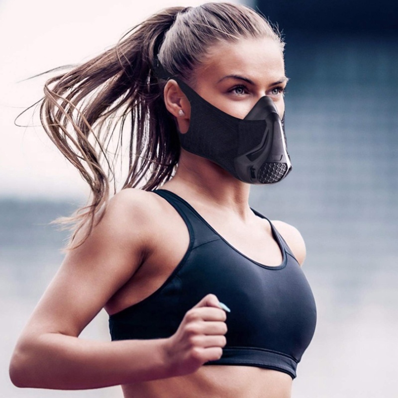 Aerobic Oxygen Barrier Breath Workout Sports Training Gym Face Mask