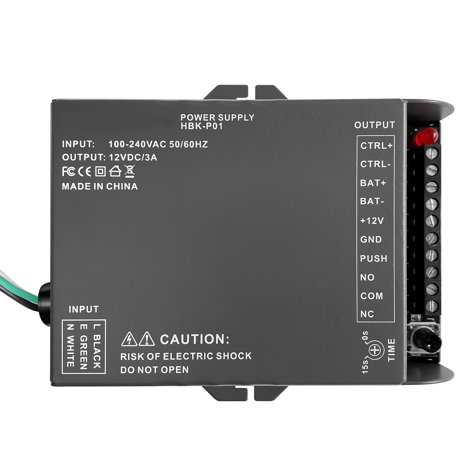 Блок питания 100-240VAC до 12VDC для системы управления доступом к двери и домофонной камеры