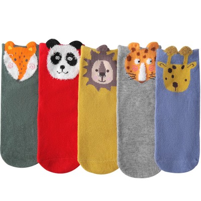 Factory price new fashion cute Three-dimensional cartoon children socks