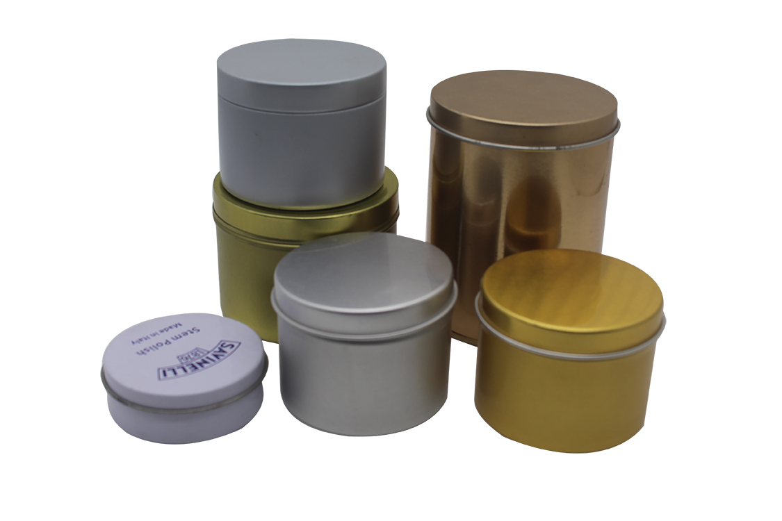 Custom Empty Round Small Herb Canister sardine can Coffee Metal Box milk can incense tins Tea Tin coke Can
