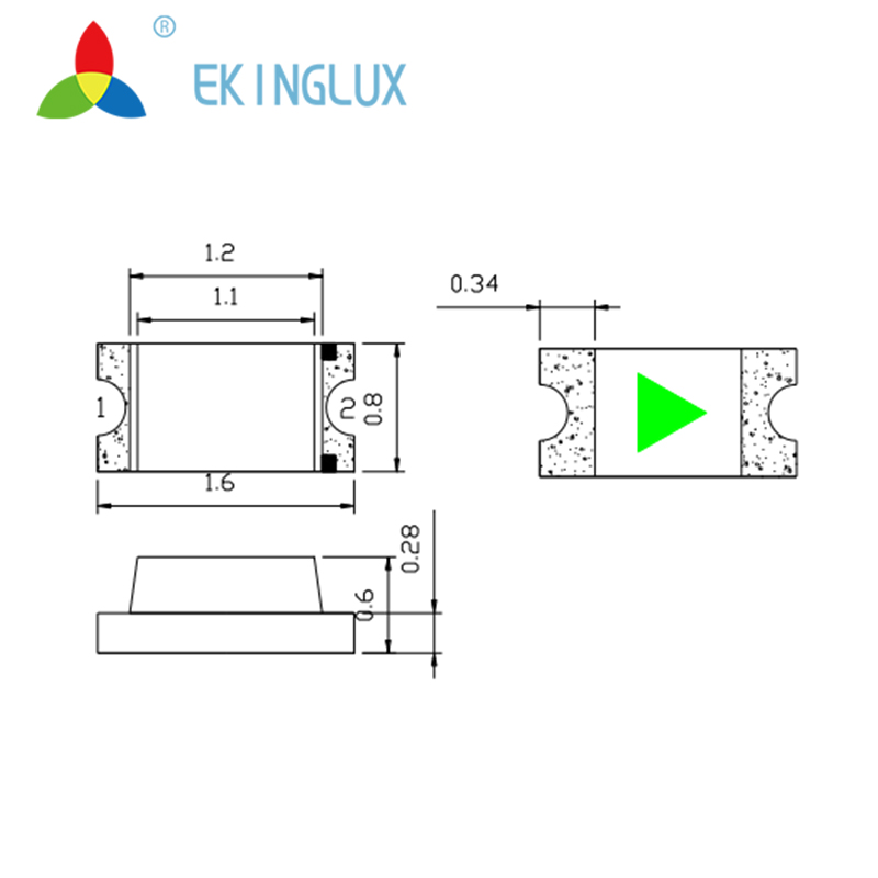 Ekinglux 0603 белый smd led диод 0,02 Вт epistar sanan чипы инкапсулируют светодиодный свет теплый чистый холодный белый Мини светодиодный свет