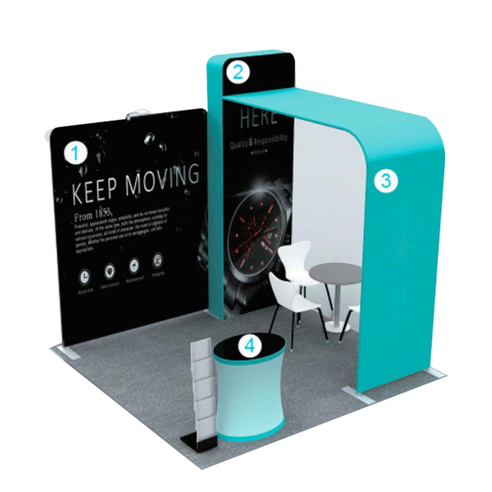 Aluminum Trade show booth Custom Business Events Solutions Exhibition Stands 3x3 exhibition booth