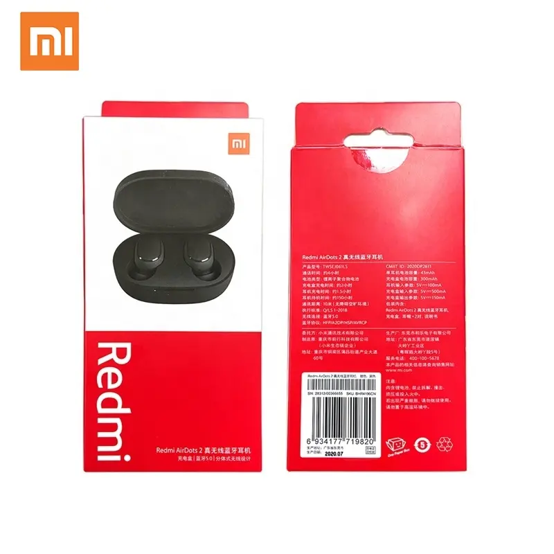 Версия CN Xiaomi Redmi AirDots 2 Mini True Earbuds Basic BT 5,0 DSP активное шумоподавление Xiaomi Redmi AirDots 2