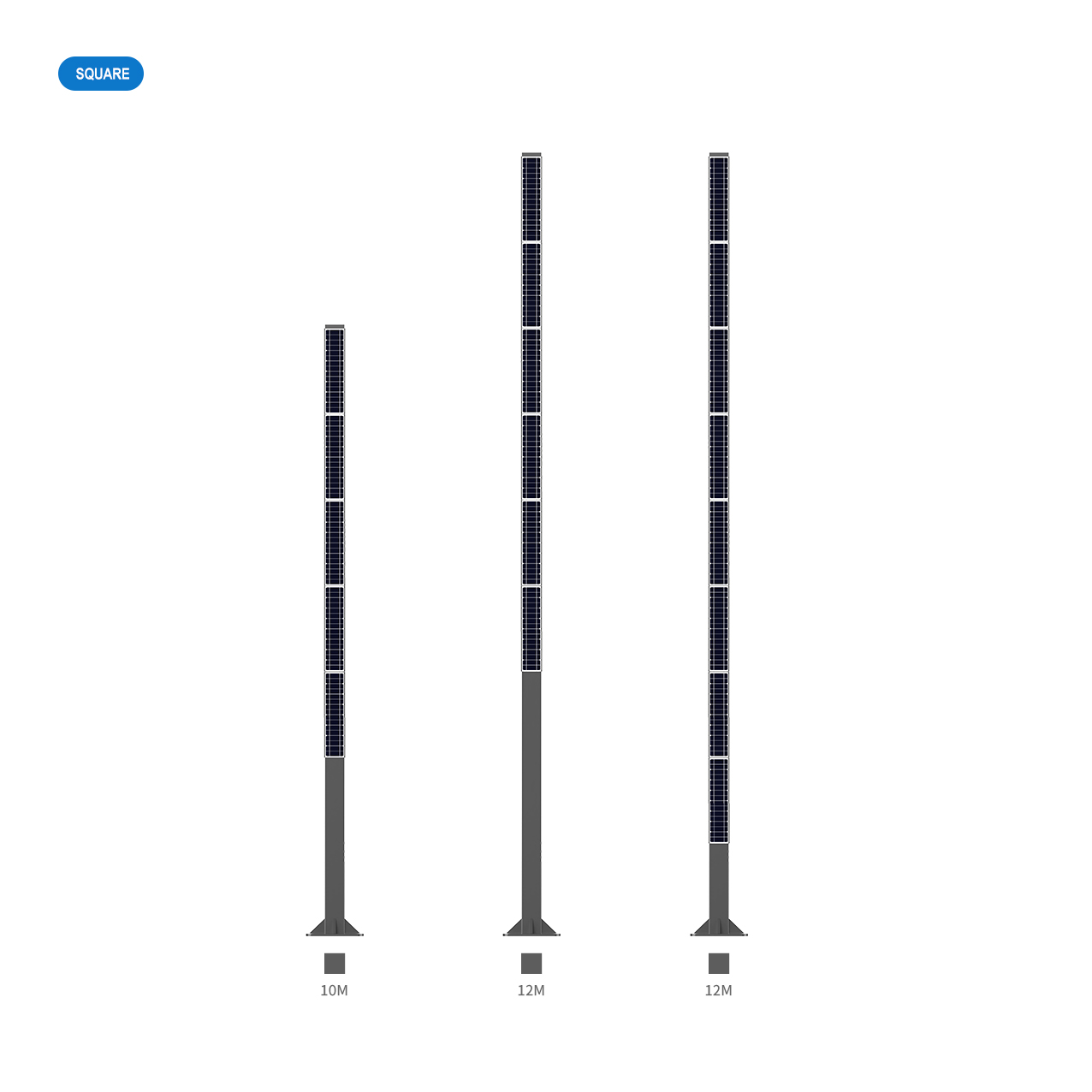 Solar street light pole the new multi-functional lamp pole for all lamp holder 10m 12m city road lights