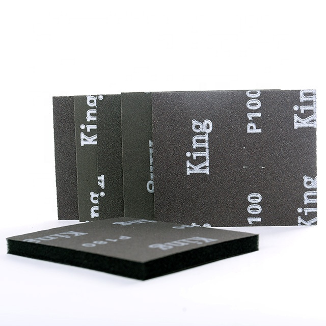 Dry Wet Use Abrasive Foam Sanding Block Flexible Sanding Block Sponge with Alumina