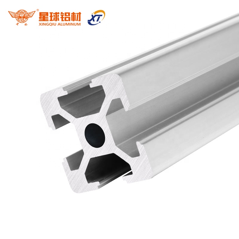 XingQiu Foshan высококачественный индивидуальный промышленный 3030 T слот алюминиевый экструзионный профиль для рабочего стола анодирование черный эффект