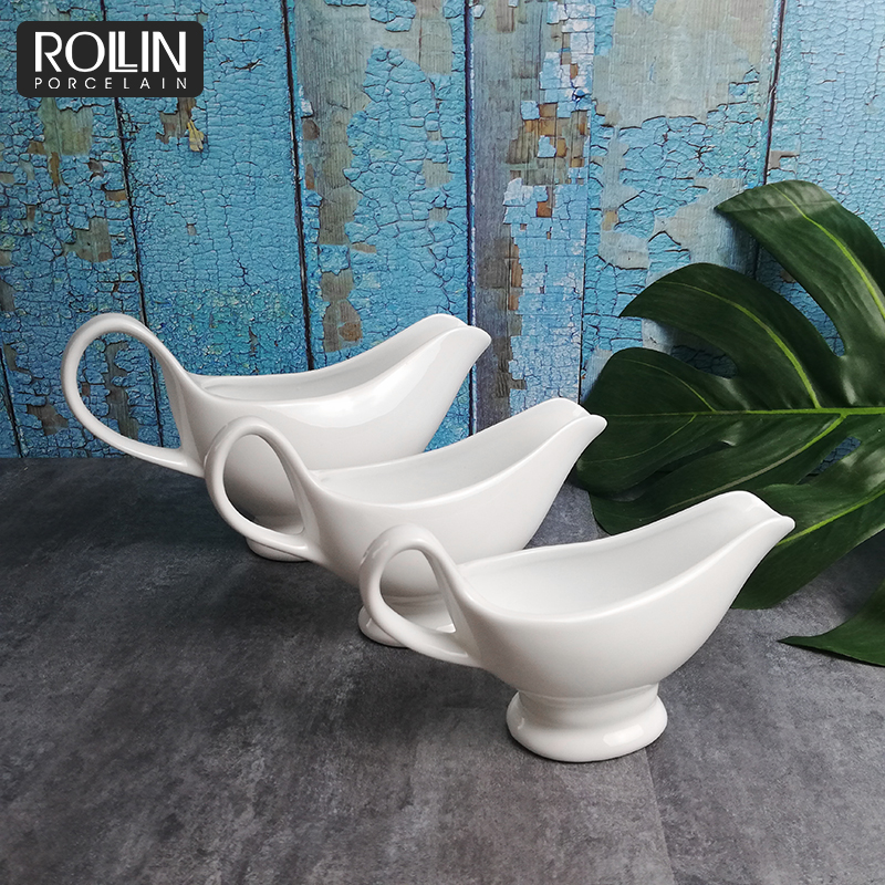 High Quality White porcelain creamer for Restaurants