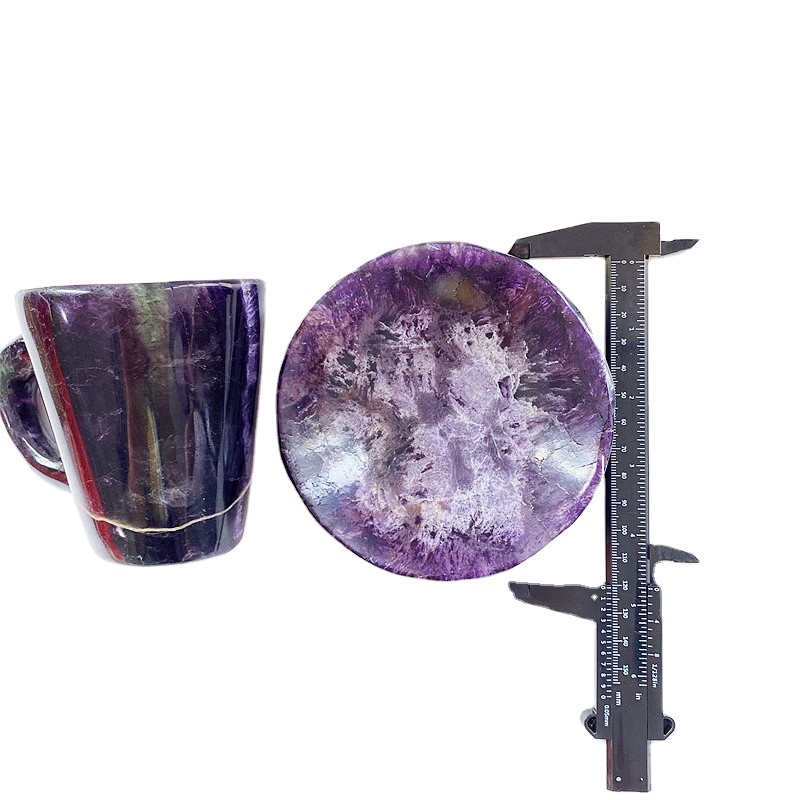 Colored Natural Wholesale Hand Crafted Unique Fluorite Cup Ornaments For Gift LSY