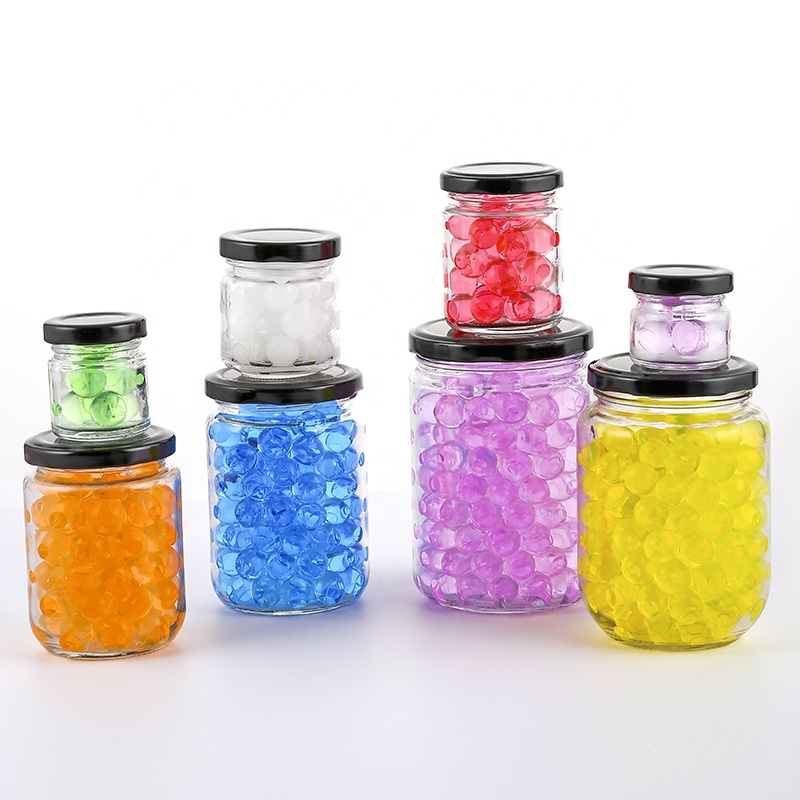 Стеклянная медовая банка Jam Jar с металлической крышкой