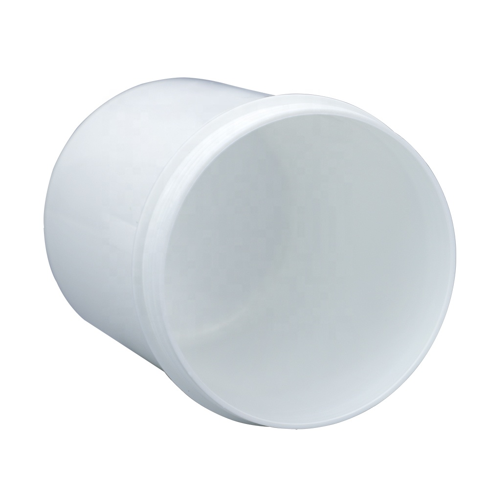 durable 1L white round customizable food grade plastic container plastic cans with lids