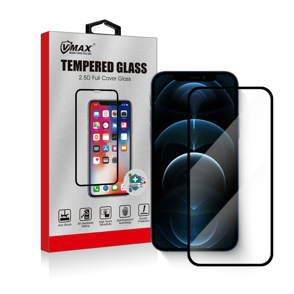 Для iPhone 12 Pro Max 2.5D 9H защита от отпечатков пальцев закаленное стекло нано технология жидкий экран протектор без упаковки