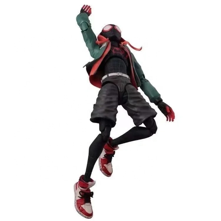 Spider Action Figure Toys Miles Morales Articulated joints moveable figure Multiple replaceable parts Model