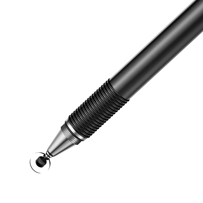 Custom logo 2 in 1 magnetic aluminum metal high sensitive tablet capacitive active stylus touch pen for touch screens