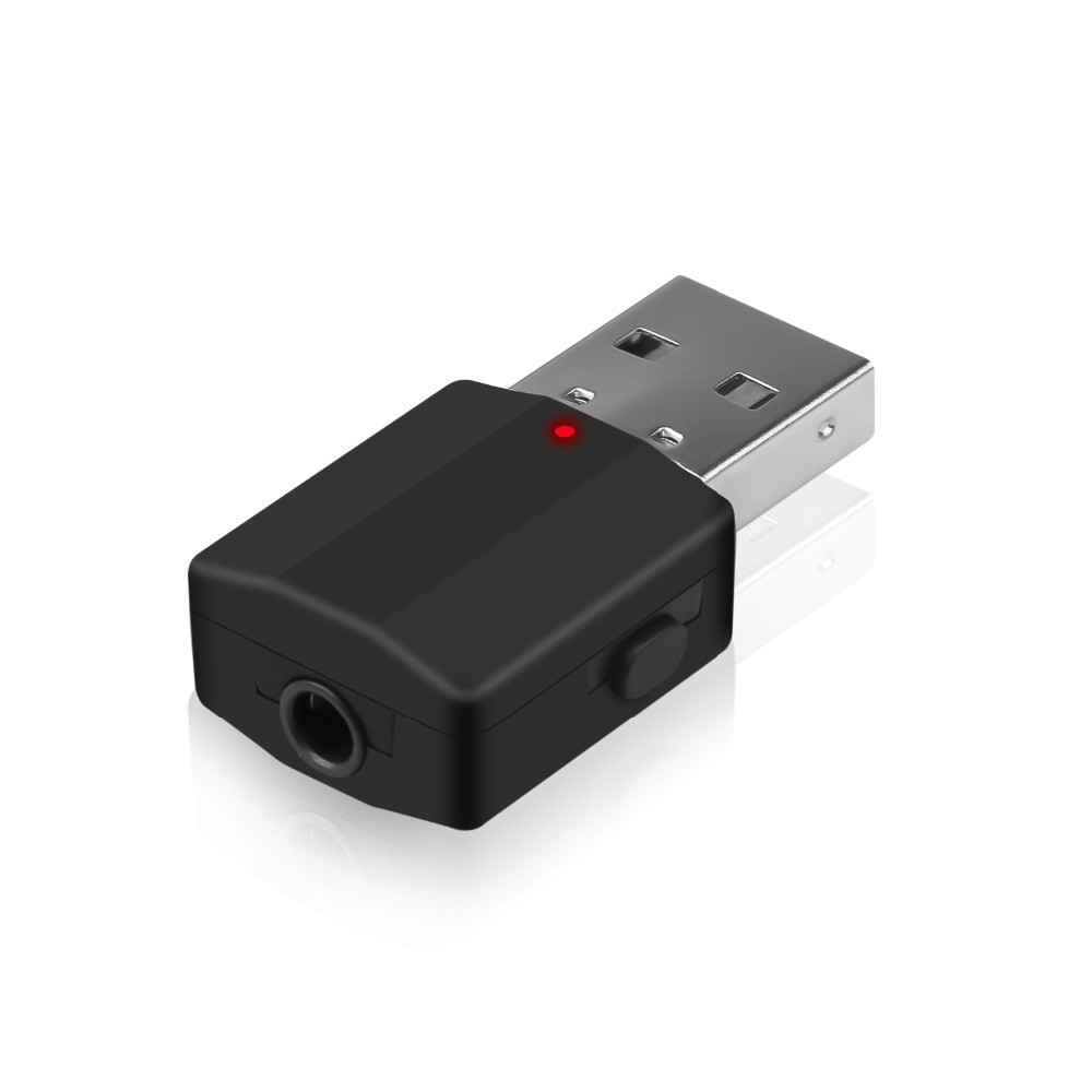 Аудиоадаптер V5.0, Беспроводной USB-передатчик, приемник, адаптер 2 в 1 с аудиокабелем 3,5 мм для компьютера, телевизора, ПК, динамика, усилителя