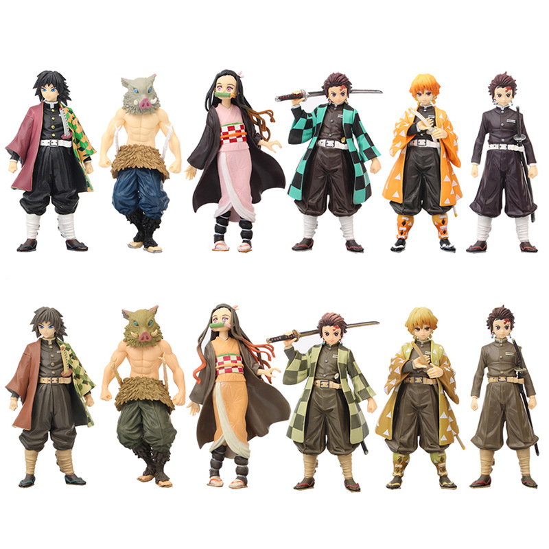 2021 высокое качество с цветной коробкой аниме Kimetsu no Yaiba Kamado Tanjirou Kamado Nezuko игрушки Фигурки рассекающих демонов