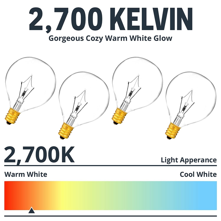25 Watts G16.5 Light Bulbs  Incandescent Bulbs 120V Candle Warmer  Bulb Incandescent