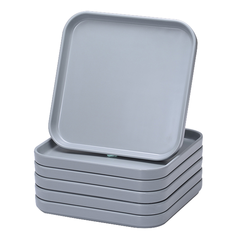 Wholesale White Restaurant Plates Printing Plastic Plate Dish Melamine Plate Square
