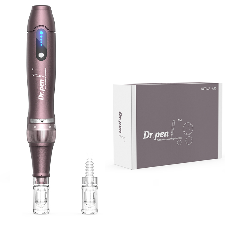Professional A10 DR Pen Dermapen Microneedling Machine Handheld Home Skin Care Device Neck Head Tightening Featuring USB US