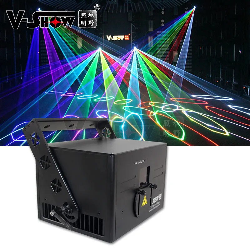 shipping from Australia free tax 3W RGB Animation Laser Beam Effect stage Laser Light Show Projector DMX ILDA DJ Disco
