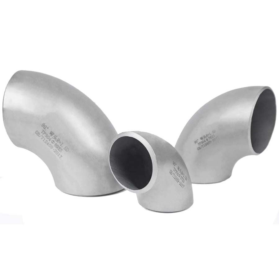 Factory wholesale 304 316 stainless steel seamless stamping pipe fittings universal pipe fittings 90 degree elbow