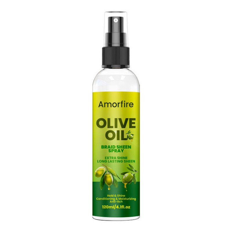 Hot SellingOlive Oil Braid Sheen Spray 120ml Smoothing and Moistruzing For All Hair Types Custom Private Label OEM ODM
