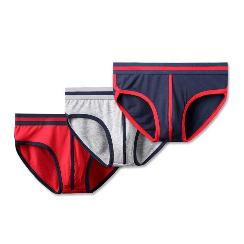 Plus size High quality mens Brief Classic solid modal Mid Rise sexy men underwear boxer shorts men's briefs