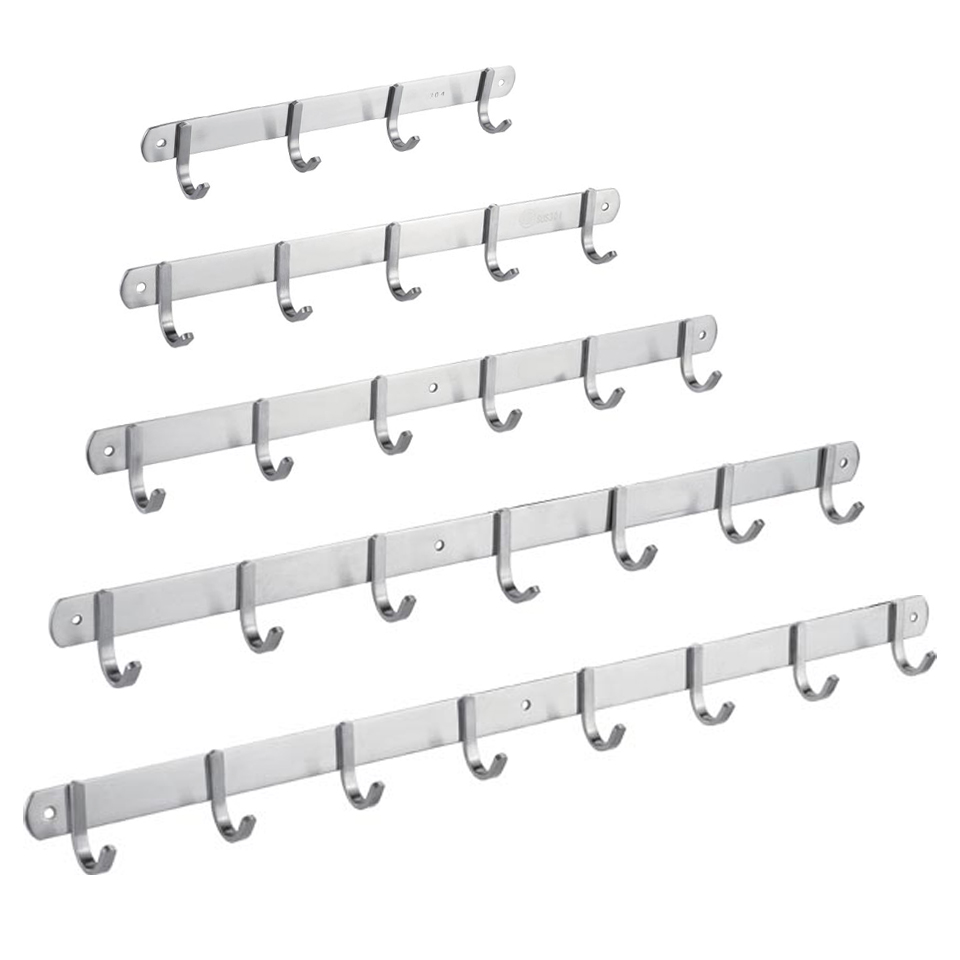 Robe Hooks Wall Mounted OEM Aluminum Bathroom Clothes Hook Stainless steel Kitchen and Bathroom Robe Hook