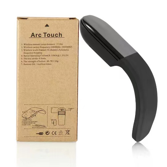 Игровая тонкая и легкая беспроводная мышь с перекрестными краями Arc Touch, складная креативная мышь второго поколения с зубами