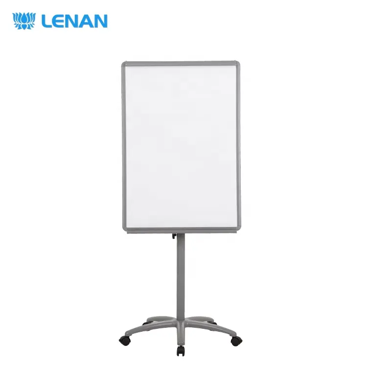 100X70cm mobile dry erase standing whiteboard flip chart easel magnetic whiteboard with stand,flip chart board with wheel