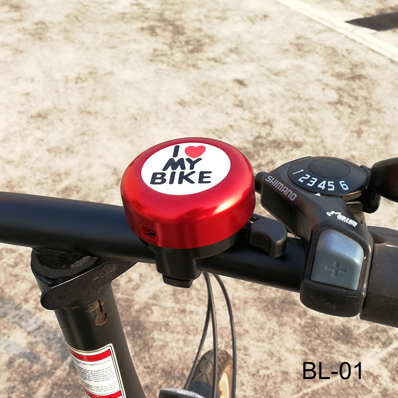 Велосипедный звонок «I Love My Bike», маленький яркий велосипедный Гудок с логотипом, чистый объем, насыщенный цвет, безопасный, для путешествий