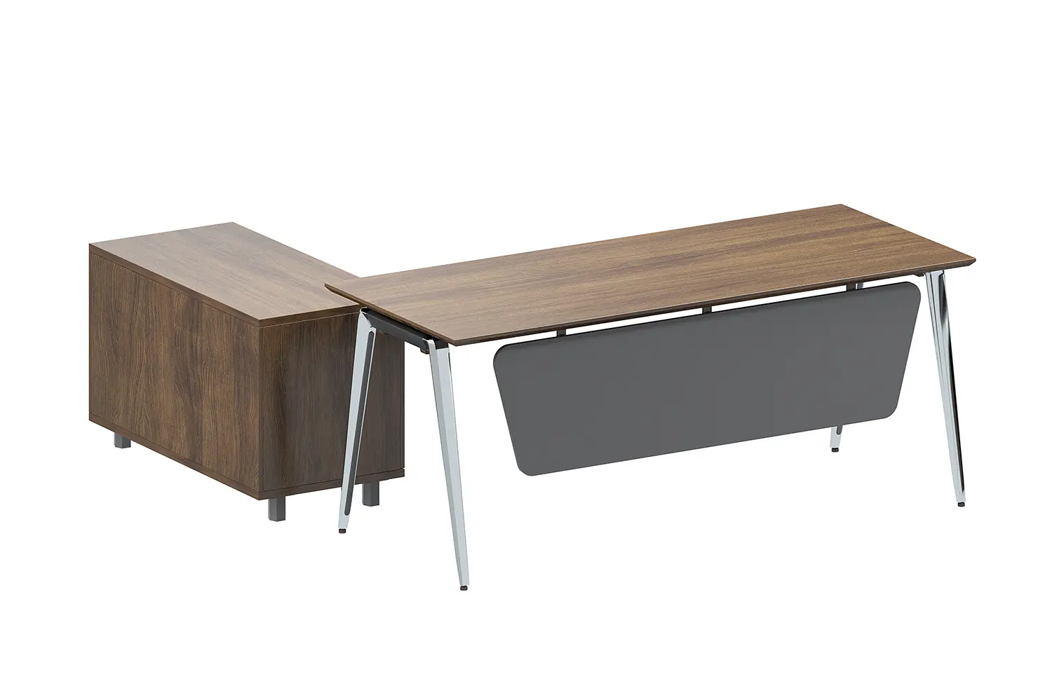 Modern Luxury Staff Desk Wiring System Modular Open Space Office Furniture
