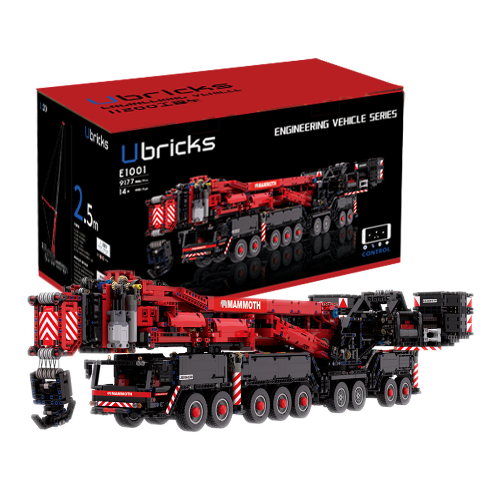 9177pcs Technic Ubrick LTM11200 Crane Model MOC Bricks APP RC Truck Car Engineering Vehicle Educational Building Blocks