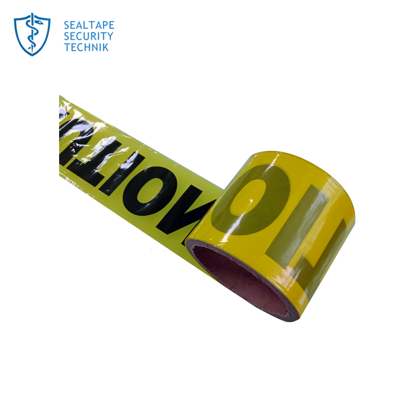 Non Adhesive PE PVC Warning Tape Caution Tape Barricade Tape