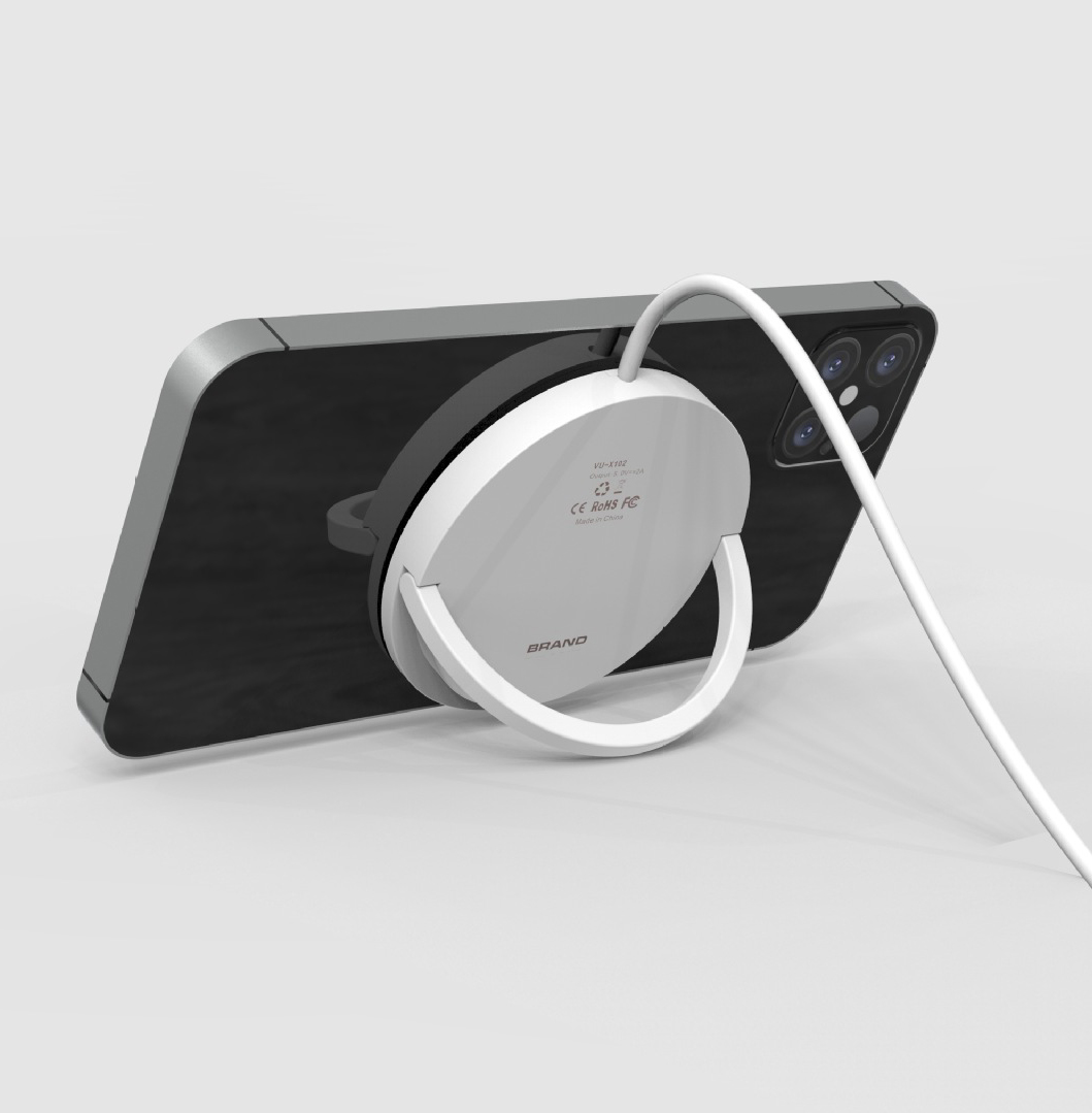 Беспроводное зарядное устройство magsafe с подставкой для iphone 12 pro mini, 15 Вт, type-c