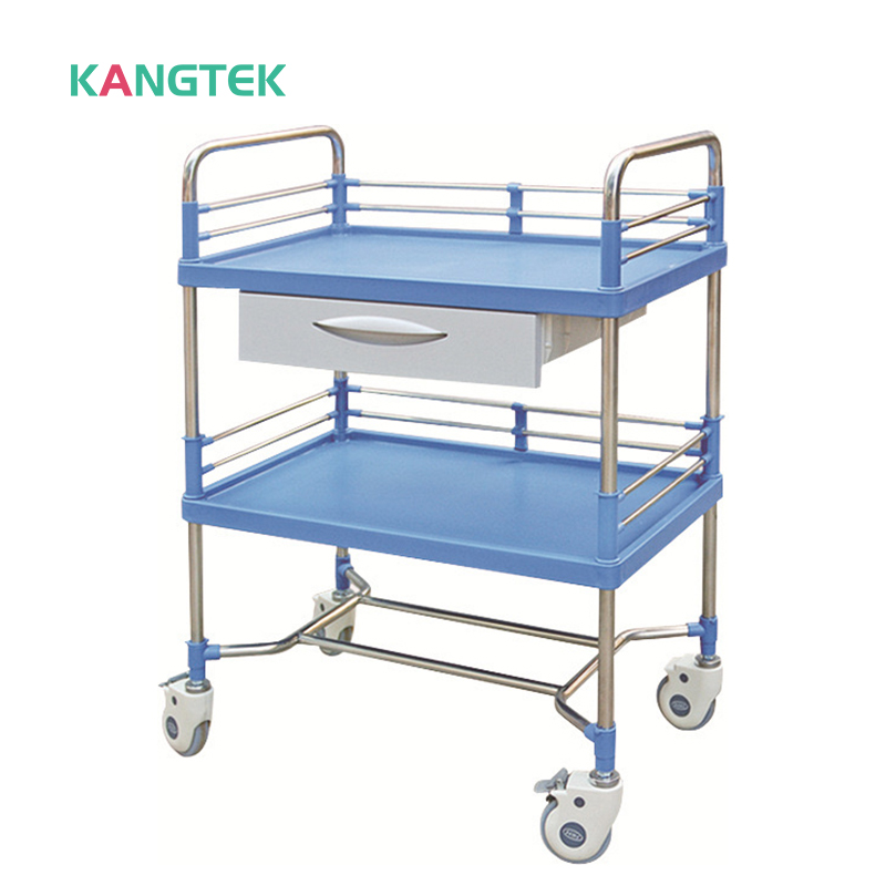 hospital trolley dressing table metal steel  medical dressing trolley hair dressings trolley