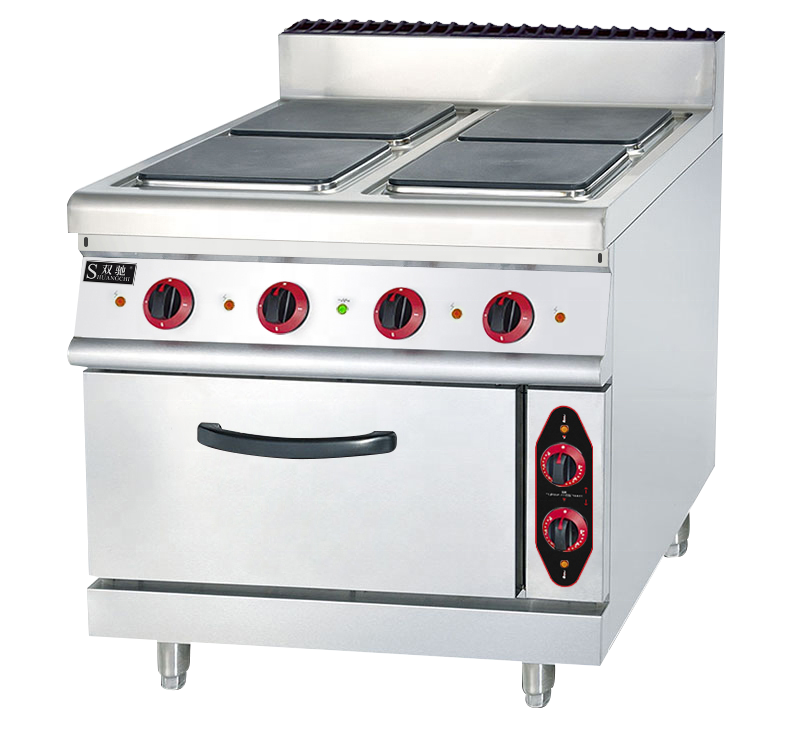 Новый дизайн OEM свободный стоящий коммерческий кухонный кран электрическая плита с духовкой гриль 900 серии 4-нагревательная плита