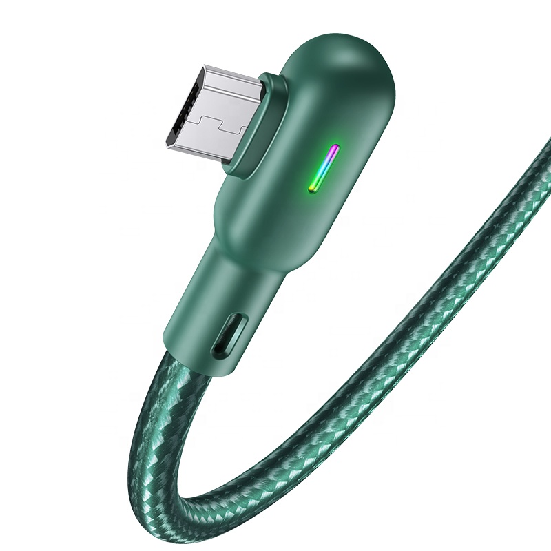USAMS SJ455-458 Factory Price 2A Charging Data Cable For Computer Mobile Phone Universal C Port 1.2M Dual Right-angle Cable