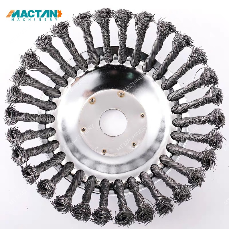 Steel Wheel Brush Angle Grinder Steel Wire Brush Metal Polish Gardening Cleaning Brush