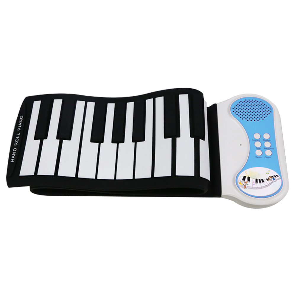Children's Puzzle 49-key Hand Roll Piano, Portable Music Teaching Equipment, Electronic Piano