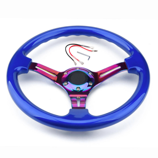 ABS 350mm 14 inch Deep Dish Steering Wheel Neo Spoke for Other Universal Parts Racing Sports