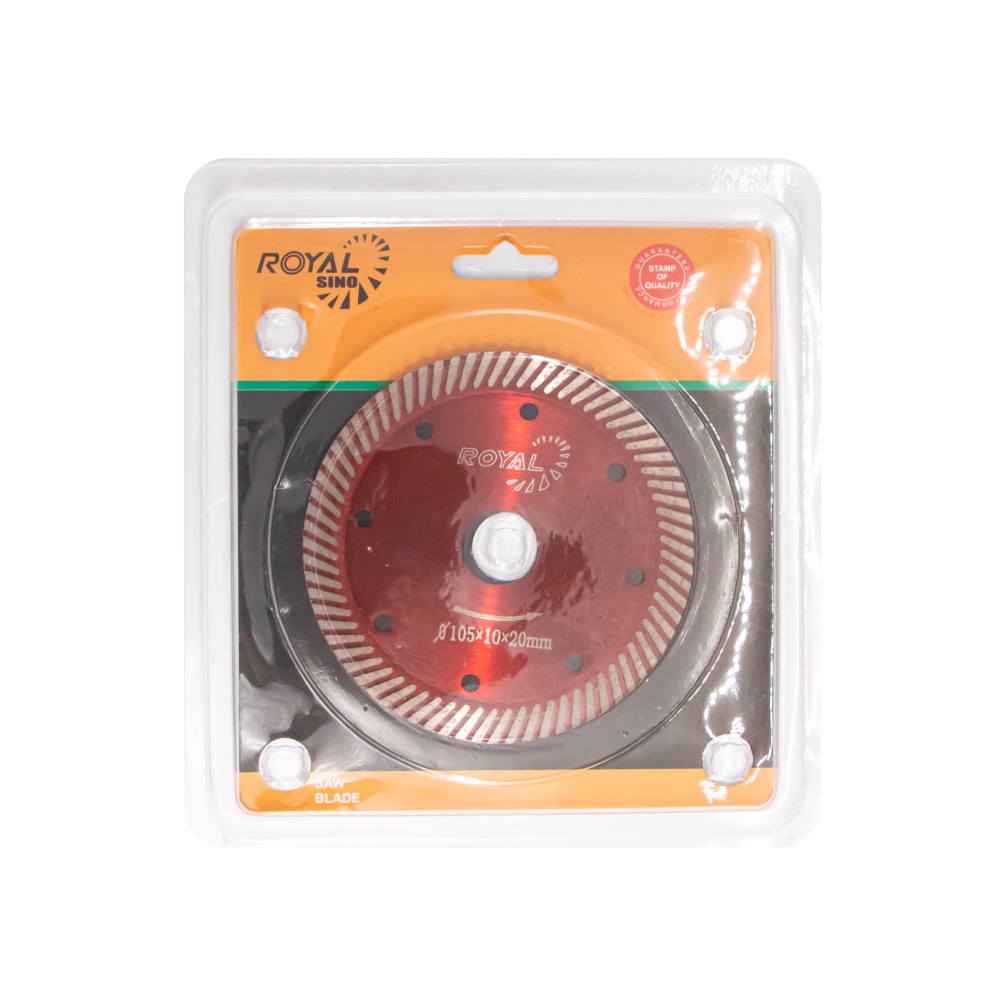 Royal Sino 4 Inch Factory Direct Sale Turbo Ultra Thin High-end Tile Cutting Disc Ceramic Porcelain Sintered Diamond Saw Blade