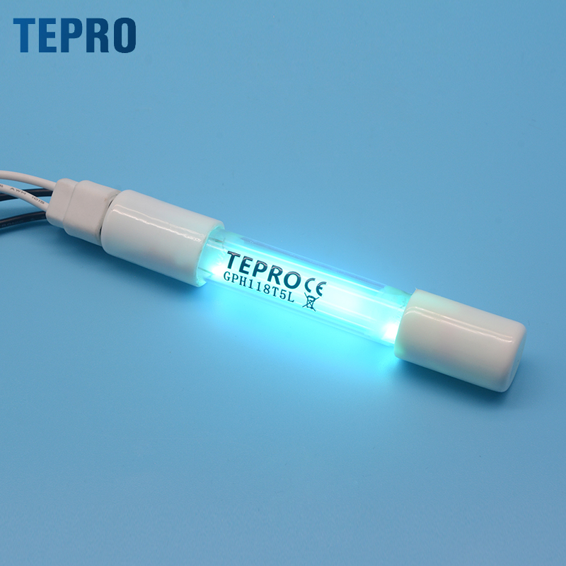 Four Pins 254nm 185nm uv germicidal lamp ozone uvc lamp 6w uvc light bulb disinfect uv lamp for water treatment