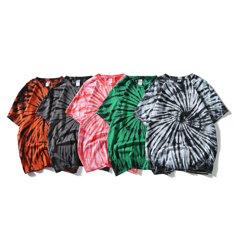 Мужская футболка tye dye с логотипом на заказ, роскошная мужская футболка из 100% хлопка, футболка большого размера